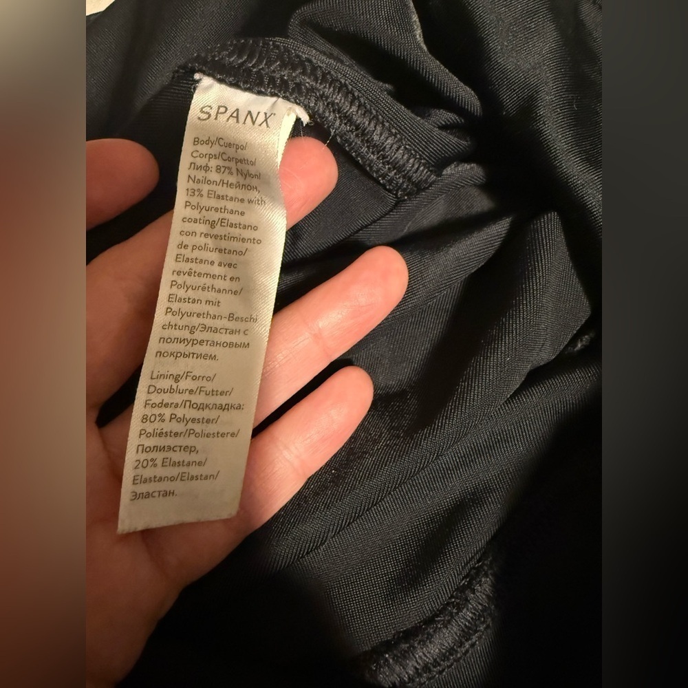 SPANX Faux Leather Black Leggings - Picture 5 of 5